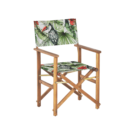 Conjunto de 2 cadeiras de jardim CINE Madeira de acácia Verde
