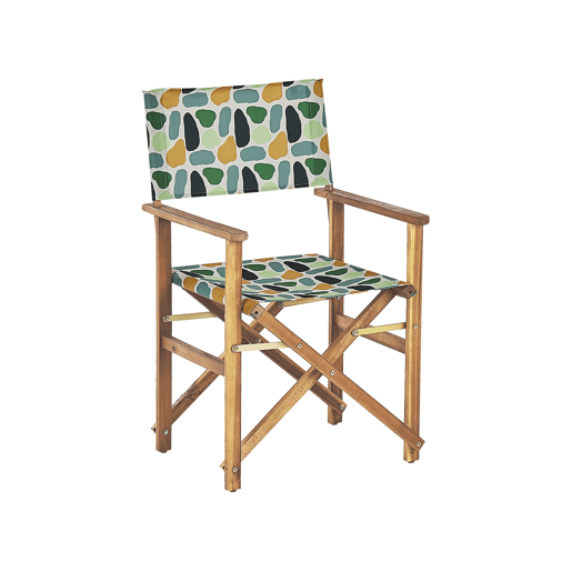 Conjunto de 2 cadeiras de jardim CINE Madeira de acácia Multicolor