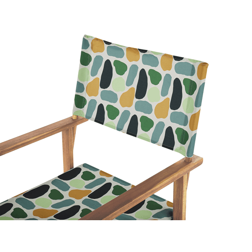Conjunto de 2 cadeiras de jardim CINE Madeira de acácia Multicolor