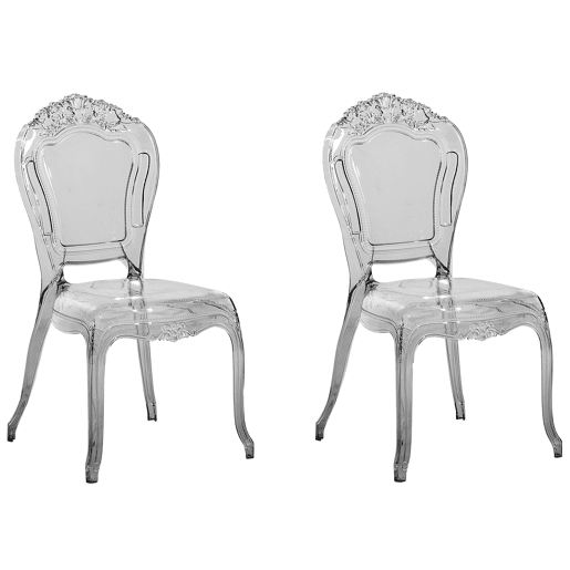 Conjunto de 2 cadeiras de jantar VERMONT Preto