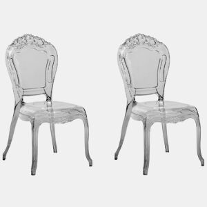 Conjunto de 2 cadeiras de jantar VERMONT Preto