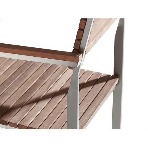 Conjunto de 6 cadeiras de jardim VIAREGGIO Madeira de teca Castanho