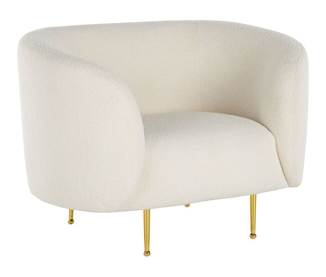 Sillón LOEN Bouclé Blanco