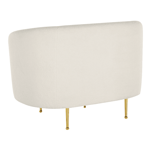 Poltrona LOEN Bouclé Branco