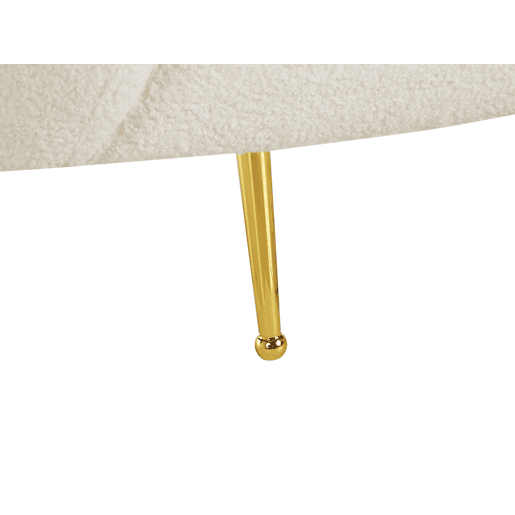 Poltrona LOEN Bouclé Branco