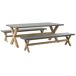 Beliani Conjunto de comedor OLBIA Beliani Conjunto de comedor OLBIA Gris