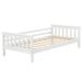Cama para niños Nuuk con Somier y protección contra caídas 90x168 Cama para niños Nuuk con Somier y protección contra caídas 90x168 Blanco/ Beige