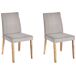 Beliani Silla de comedor PHOLA Beliani Silla de comedor PHOLA Gris Claro
