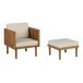 Beliani Silla de jardín BARATTI Beliani Silla de jardín BARATTI Beige