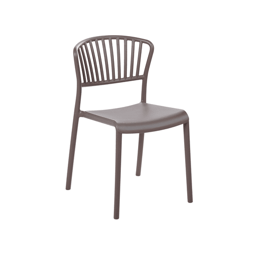 Conjunto de 4 cadeiras de jardim GELA Taupe