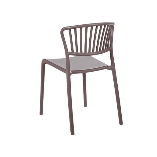Conjunto de 4 cadeiras de jardim GELA Taupe