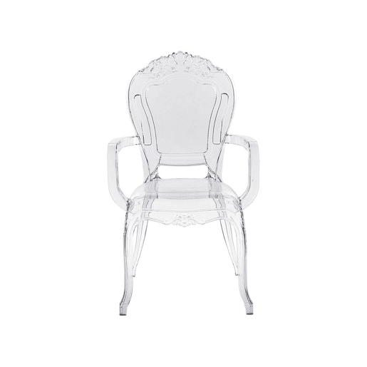 Conjunto de 2 cadeiras de jantar VERMONT Transparente