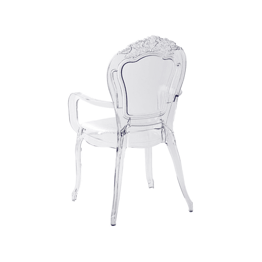 Conjunto de 2 cadeiras de jantar VERMONT Transparente