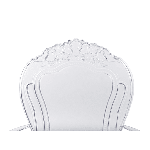 Conjunto de 2 cadeiras de jantar VERMONT Transparente