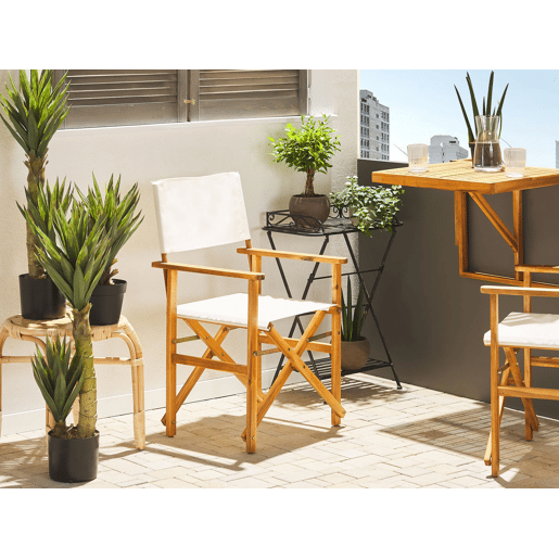 Conjunto de 2 cadeiras de jardim CINE Madeira de acácia Verde escuro