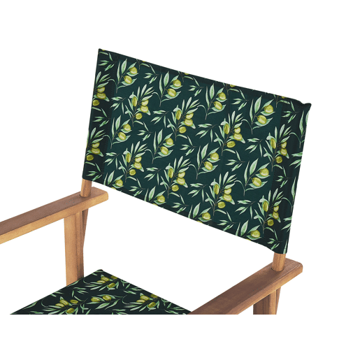 Conjunto de 2 cadeiras de jardim CINE Madeira de acácia Verde escuro