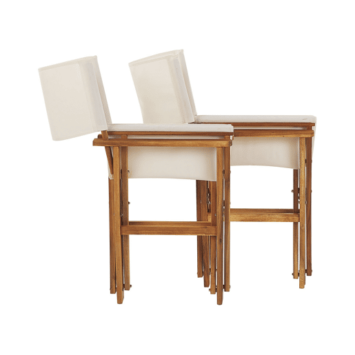 Conjunto de 2 cadeiras de jardim CINE Madeira de acácia Verde escuro