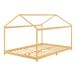Cama infantil Vindafjord Doble en forma de casa bambú 205x126 Cama infantil Vindafjord Doble en forma de casa bambú 205x126 Natural