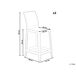 Beliani Silla de bar WELLINGTON Beliani Silla de bar WELLINGTON Transparente