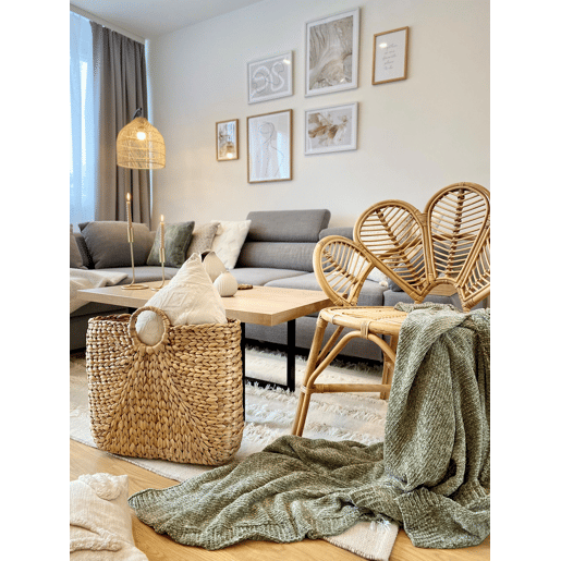 Cadeira pavão FLORENTINE II Rattan Natural