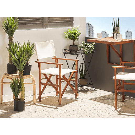 Conjunto de 2 cadeiras de jardim CINE Madeira de acácia Multicolor