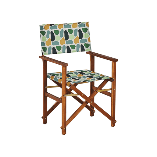 Conjunto de 2 cadeiras de jardim CINE Madeira de acácia Multicolor