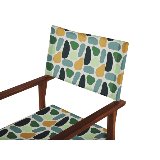 Conjunto de 2 cadeiras de jardim CINE Madeira de acácia Multicolor