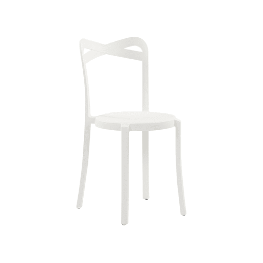 Conjunto de 4 cadeiras de jardim CAMOGLI Branco