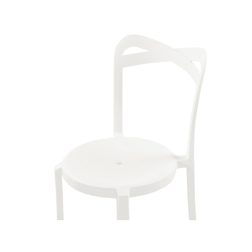 Conjunto de 4 cadeiras de jardim CAMOGLI Branco