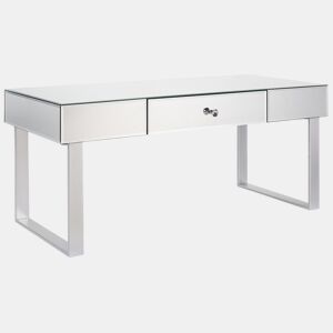 Mesa de centro NESLE Prateado espelhado com arrumação