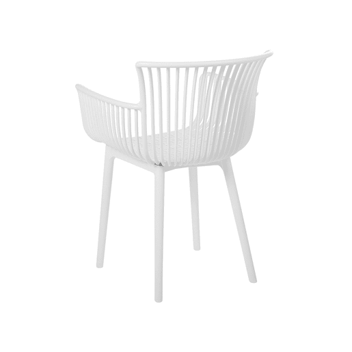 Conjunto de 4 cadeiras de jardim PESARO Branco Conjunto de 4 cadeiras de jardim PESARO Branco