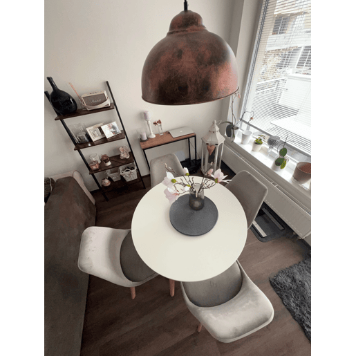 Conjunto de 2 cadeiras de jantar DAKOTA II Veludo Cinzento