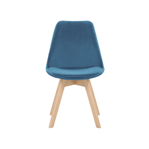 Conjunto de 2 cadeiras de jantar DAKOTA II Veludo Azul