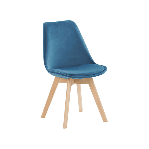 Conjunto de 2 cadeiras de jantar DAKOTA II Veludo Azul