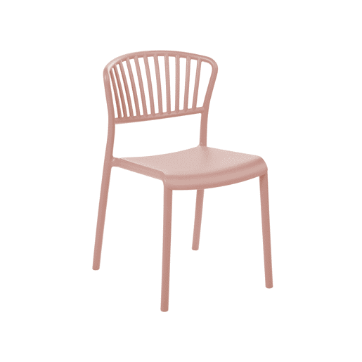 Conjunto de 4 cadeiras de jardim GELA Rosa pastel