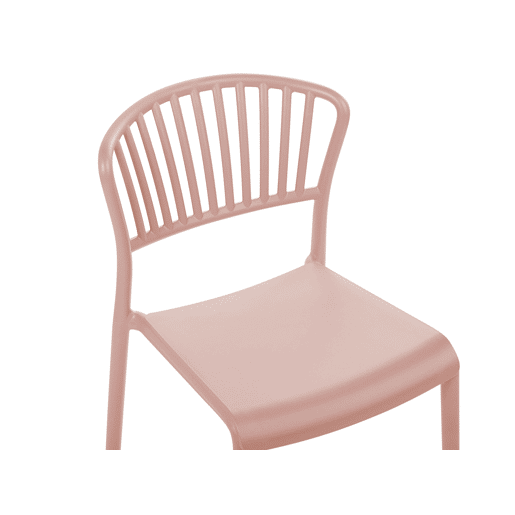 Conjunto de 4 cadeiras de jardim GELA Rosa pastel