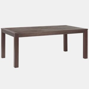 Mesa de refeição de jardim TUSCANIA 180 cm 100 cm Madeira de eucalipto Castanho escuro