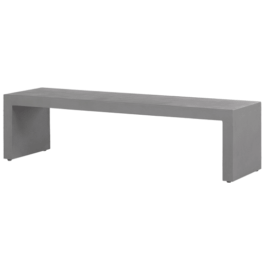 Conjunto de refeições de de jardim com bancos 4 lugares TARANTO Betão Cinzento