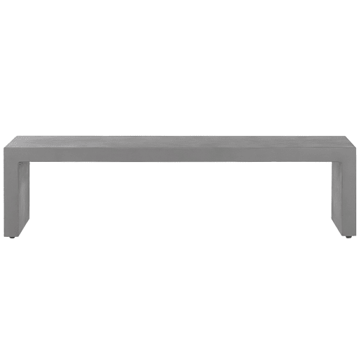 Conjunto de refeições de de jardim com bancos 4 lugares TARANTO Betão Cinzento