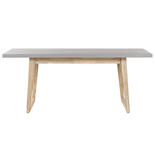 Conjunto de refeições de de jardim com bancos 6 lugares ORIA Betão Cinzento
