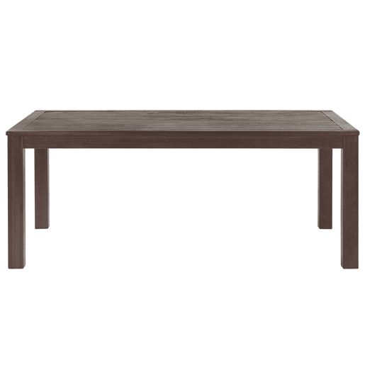 Conjunto de refeições de de jardim com bancos 6 lugares TUSCANIA Madeira de eucalipto Castanho escuro