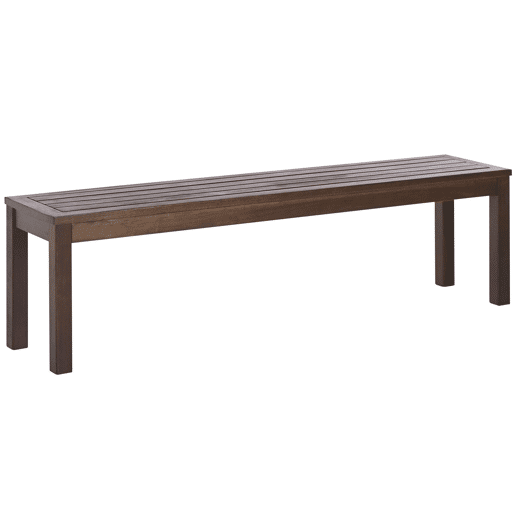 Conjunto de refeições de de jardim com bancos 6 lugares TUSCANIA Madeira de eucalipto Castanho escuro