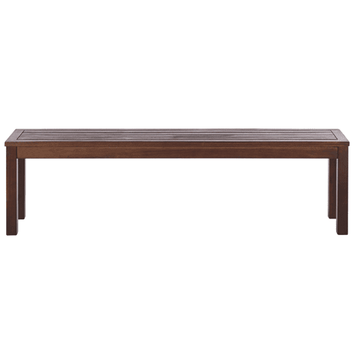 Conjunto de refeições de de jardim com bancos 6 lugares TUSCANIA Madeira de eucalipto Castanho escuro