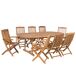 Beliani Conjunto de comedor MAUI Beliani Conjunto de comedor MAUI Marrón