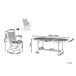 Beliani Conjunto de comedor MAUI Beliani Conjunto de comedor MAUI Marrón