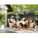 Beliani Conjunto de comedor MAUI Beliani Conjunto de comedor MAUI Marrón