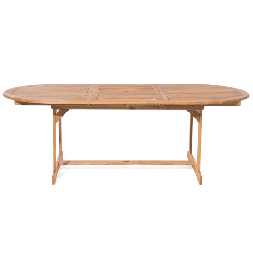 Conjunto de refeições de jardim 8 lugares MAUI Madeira de acácia Castanho claro