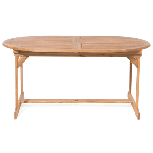 Conjunto de refeições de jardim 8 lugares MAUI Madeira de acácia Castanho claro