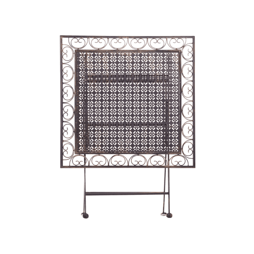 Mesa bistrô BORMIO 70 cm 70 cm Metal Preto