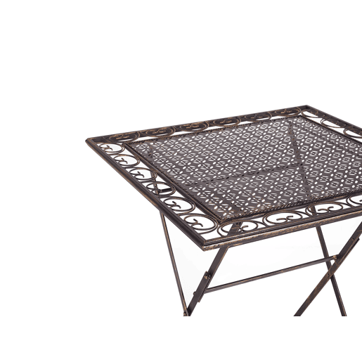 Mesa bistrô BORMIO 70 cm 70 cm Metal Preto